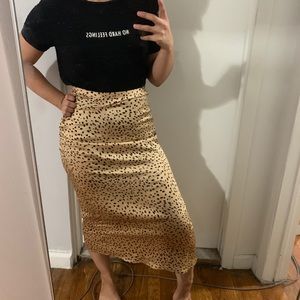 leopard skirt forever new